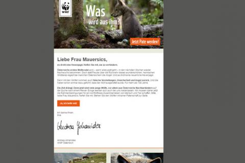 WWF Wolf E-Mailing